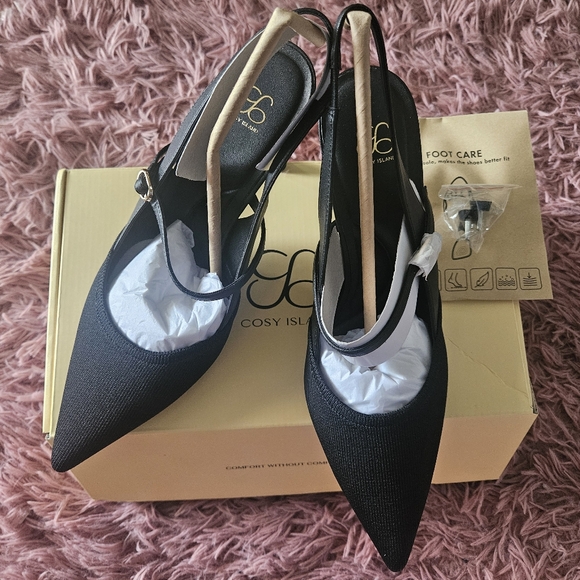 StrikeStep Elegant Stiletto Heeled Slingback MoonNight - Picture 5 of 6